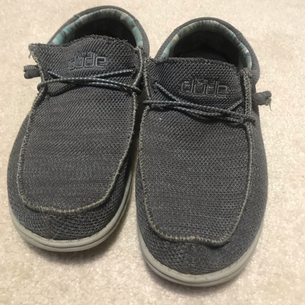 Hey Dude Wally Sox Shoes Charcoal Mens Size 9